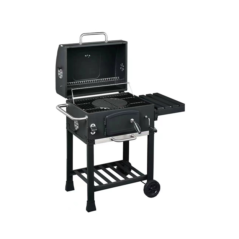 Home Patio Charcoal BBQ Grill Windproof Cooking Grill Smoker