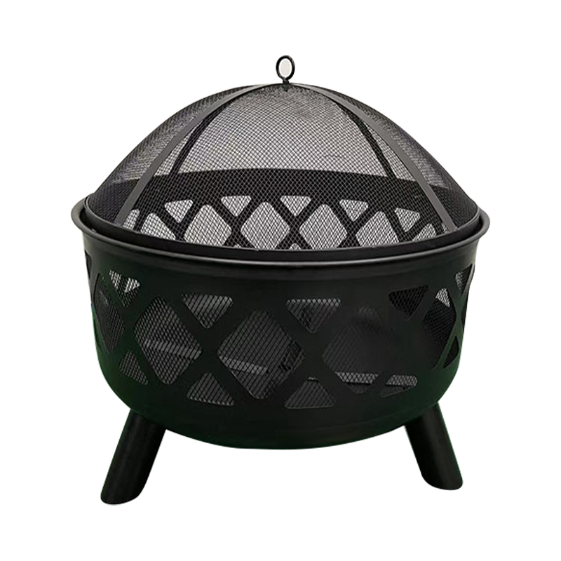 Household Small Round BBQ Fire Pit Heating Stove Charcoal Fire Pit
