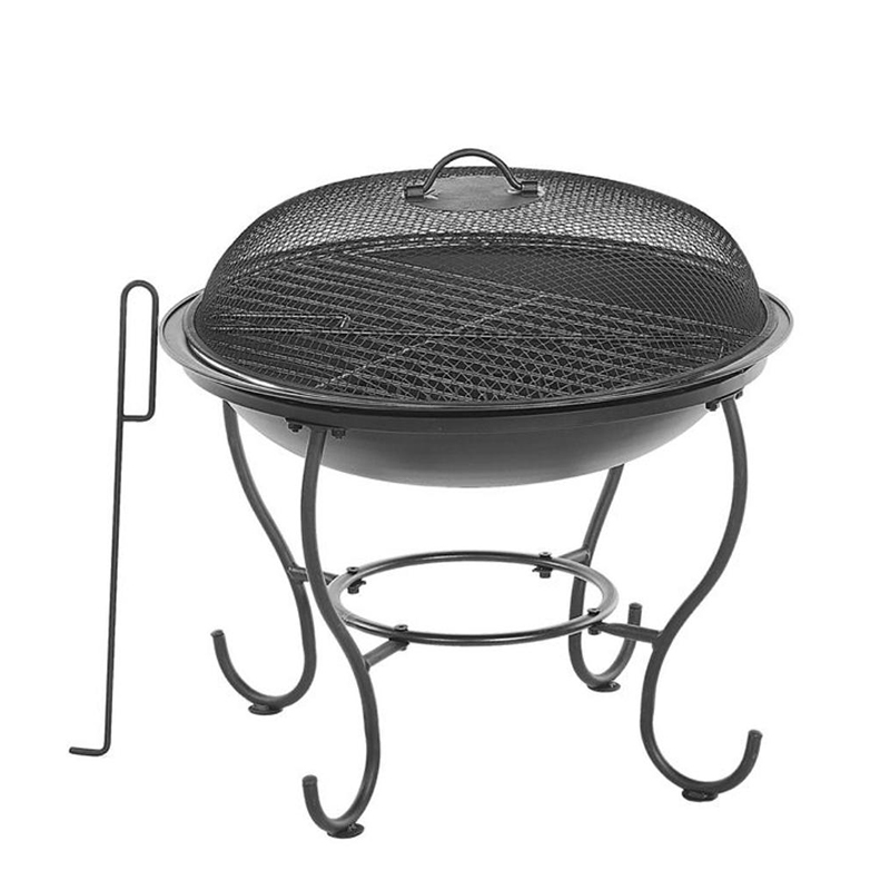 Wrought Iron Indoor Smokeless Charcoal Stove For Heating Fire Pit