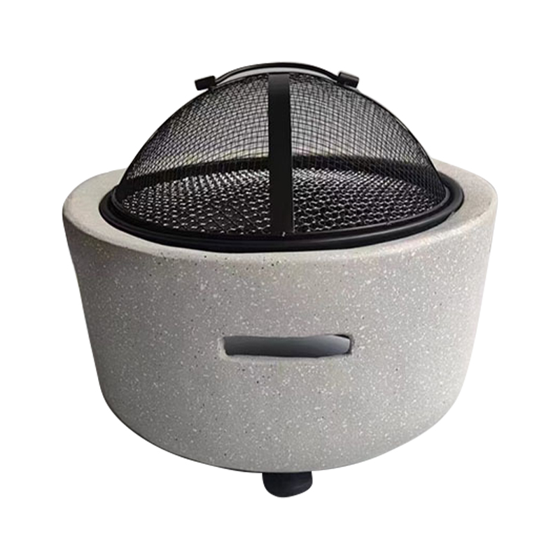 Magnesium Oxide High Temperature Durable Round Fireplace Charcoal BBQ Stove