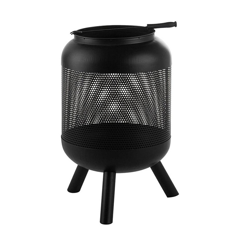 Cylindrical Steel Outdoor Camp Fire Stove Wood Fire Pit