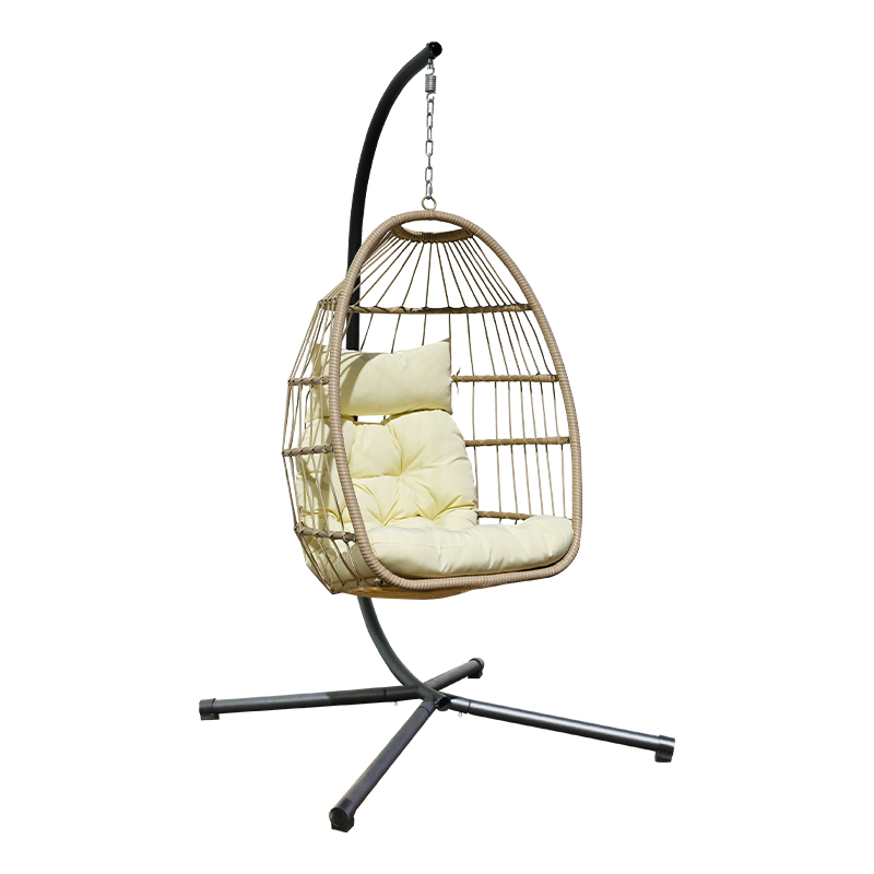 Single Rattan Indoor Hanging Basket Egg Swing Chair