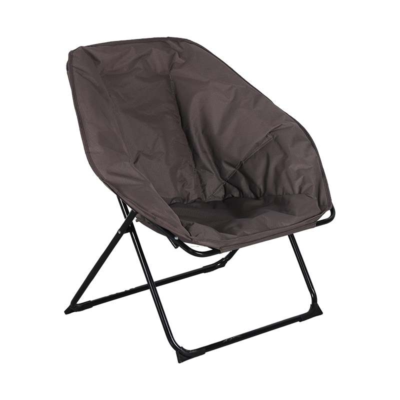 Steel Tube 600D PVC Fabric Balcony Bedroom Foldable Moon Chair