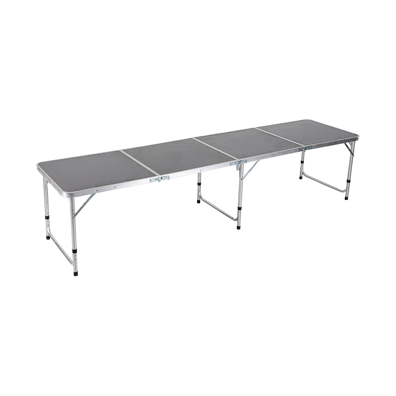 Aluminum Tube Multi-Fold Quick Opening And Closing Rectangular MDF Camping Folding Table