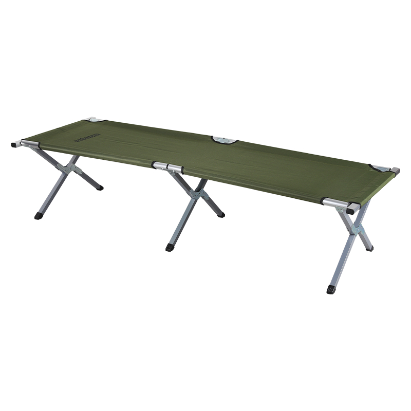 Aluminum Tube 600D PVC Fabric Outdoor Single Folding Chaise Lounge Bed