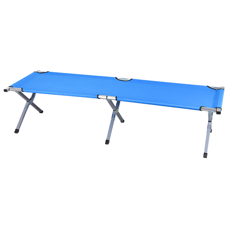 25mm Steel Aluminum Frame 600d PVC Portable Folding Chaise Lounge Bed