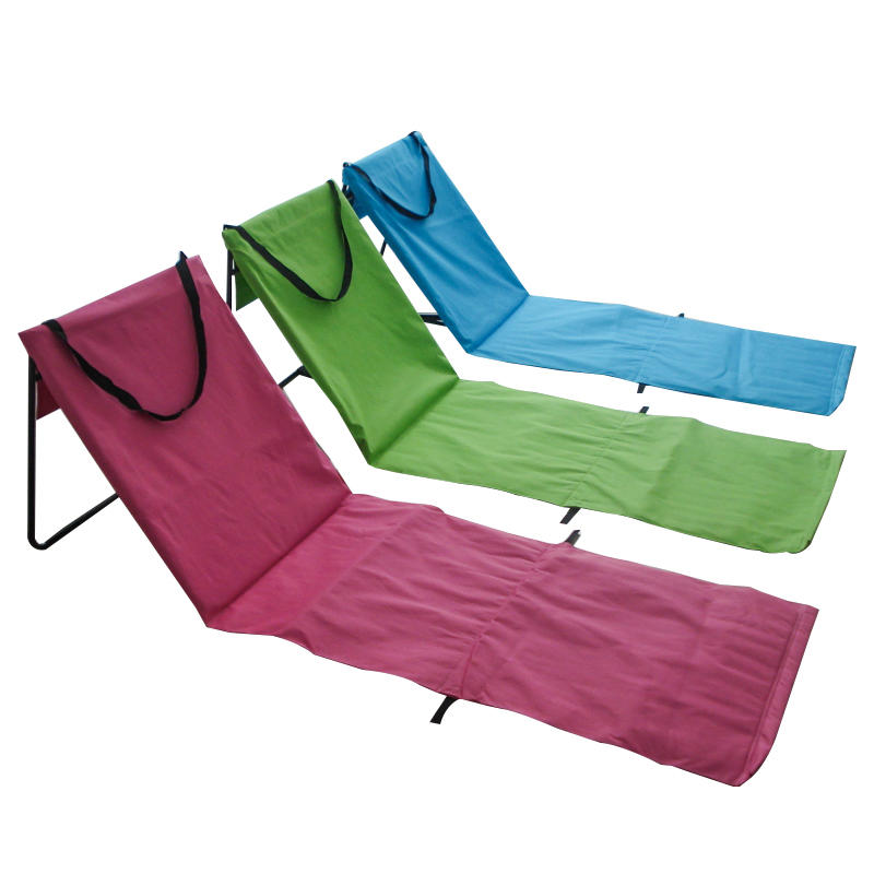 600D PVC Fabric Adjustable Metal Beach Mat For Sitting And Lying